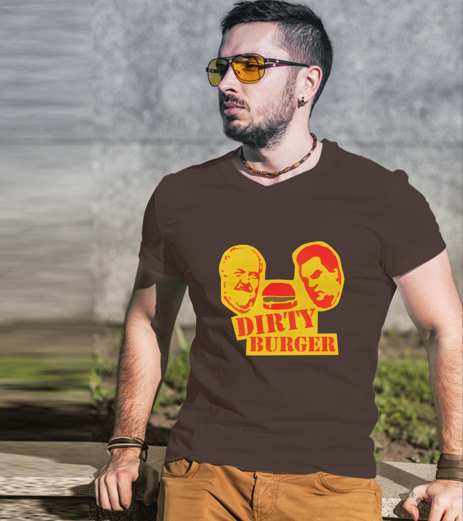 Trailer Park Boys Dirty Burger Merch Faces And Burger T-Shirt