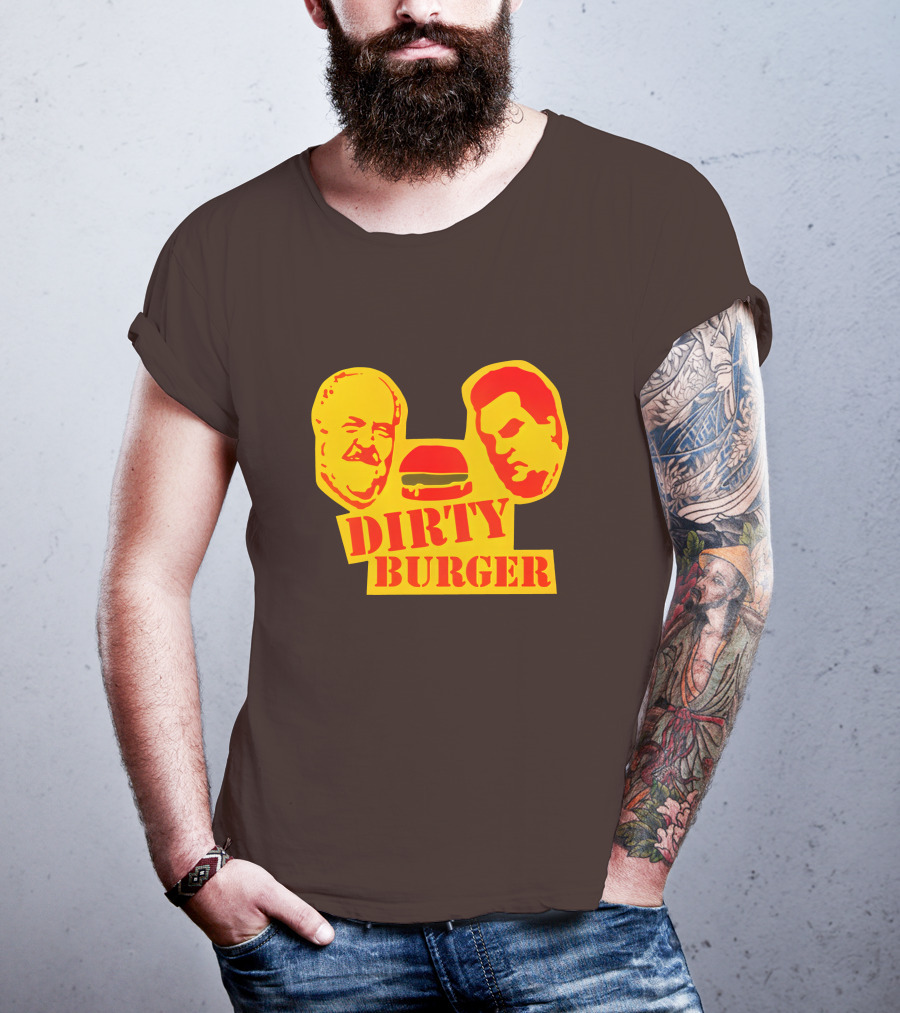 Trailer Park Boys Dirty Burger Merch Faces And Burger T-Shirt
