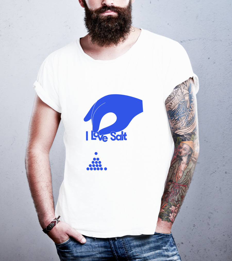 Shop Molly Baz Merch Store I Love Salt Hand With Dots T-Shirt