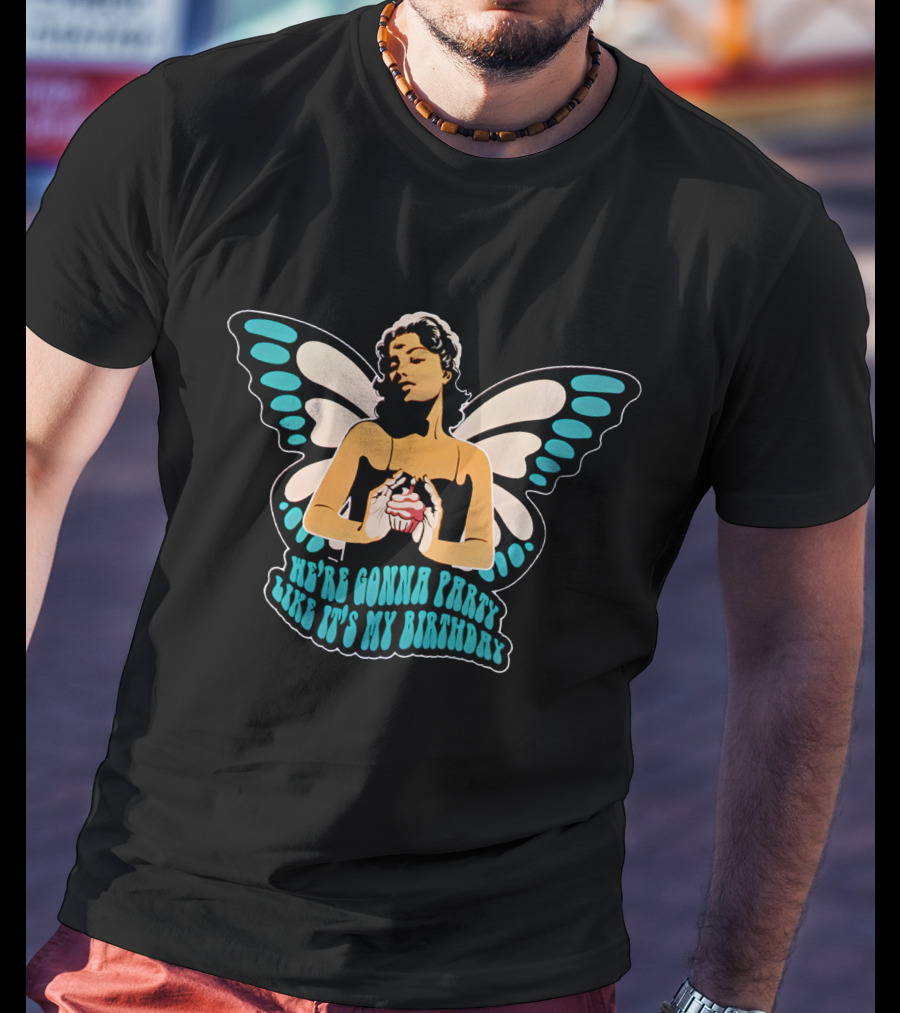 Sarah Baska Merch SB Angel We're Gonna Party Like It's My Birthday T-Shirt