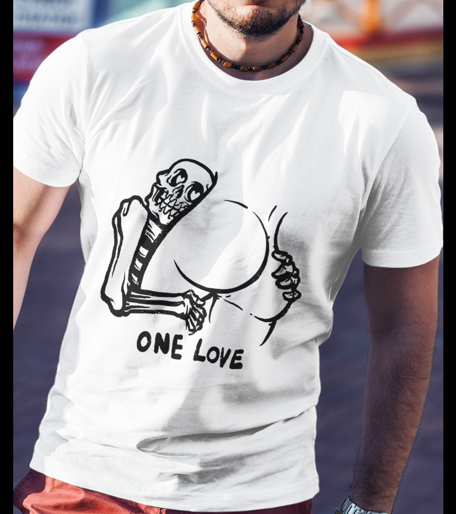 One Love Skeleton Embrace Matt Bailey Merch T-Shirt