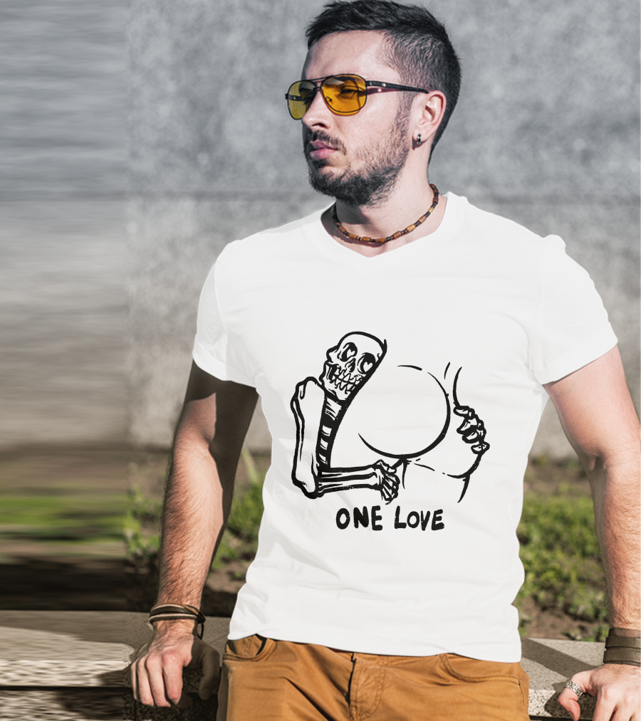 One Love Skeleton Embrace Matt Bailey Merch T-Shirt