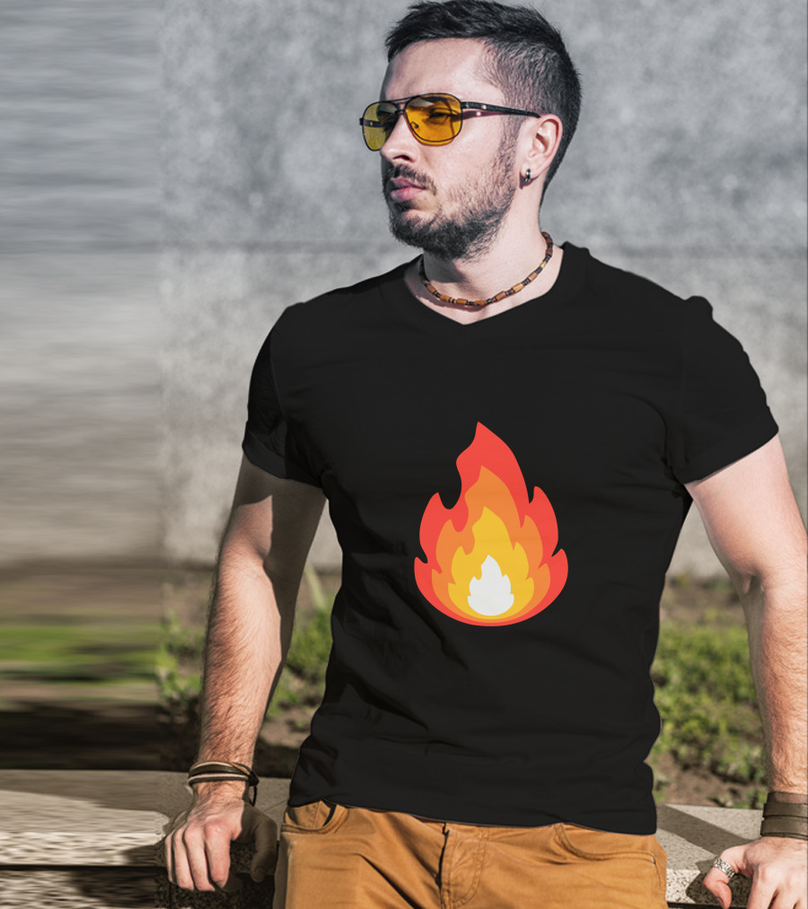 Sapnap Layered Fire Flame T-Shirt
