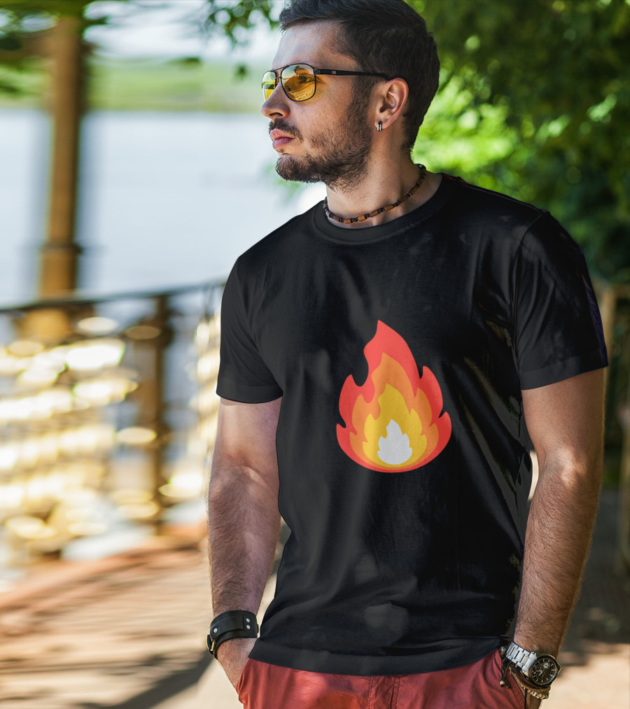 Shop The Sapnap Fire Merch Store Layered Flame T-Shirt