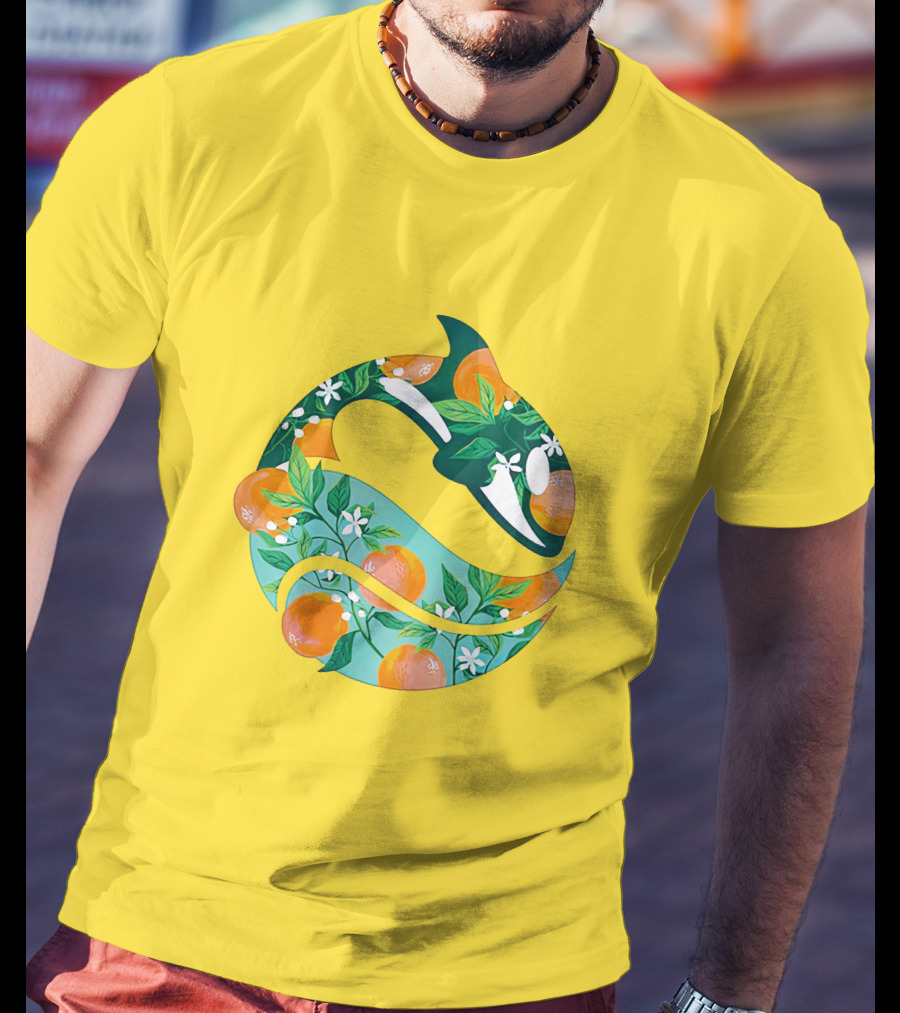 SeaWorld Busch Gardens Florida Local Orange Blossom Orca T-Shirt