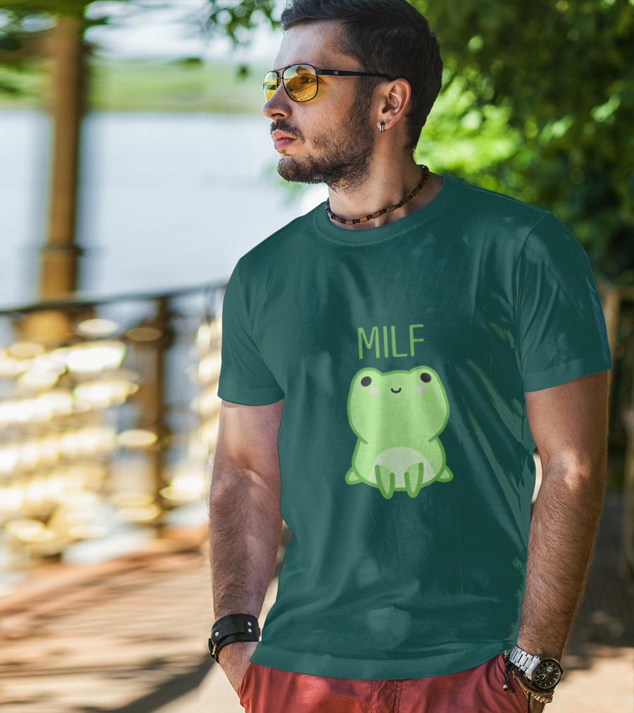 Shop The Man I Love Fwogs MILF Merch Store T-Shirt