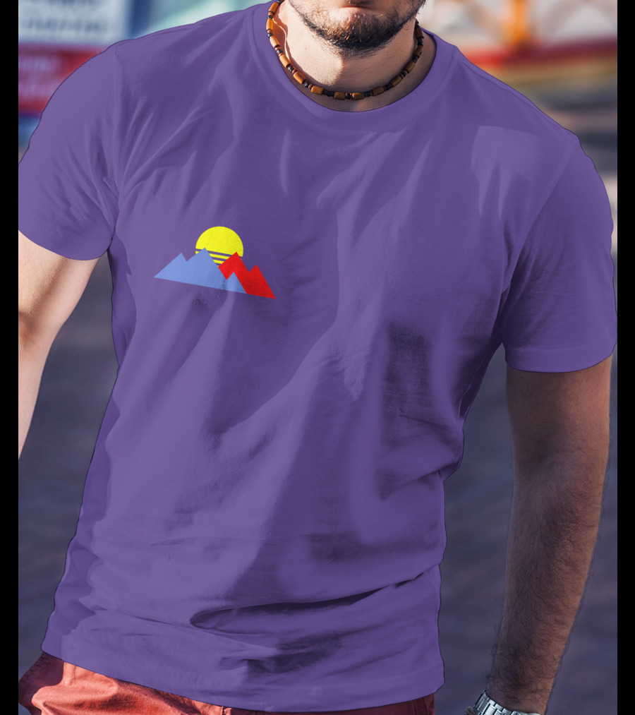 Shop Purpled New Merch Store Sunset Mountain T-Shirt