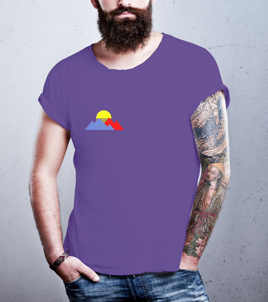 Purpled Merch Sunset Mountains T-Shirt