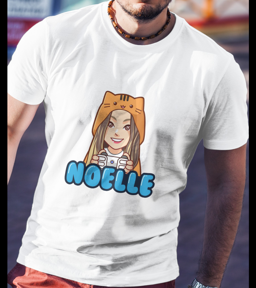 NOELLE Cat Hoodie Gamer Look T-Shirt