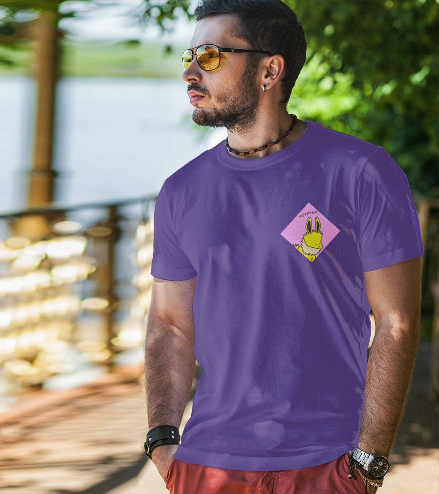Whatstheirface Volt'ron Yellow Electric T-Shirt