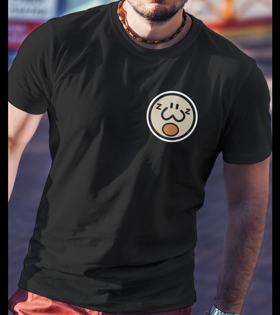 Haminations Ham Sleeping Face Cartoon Circles T-Shirt