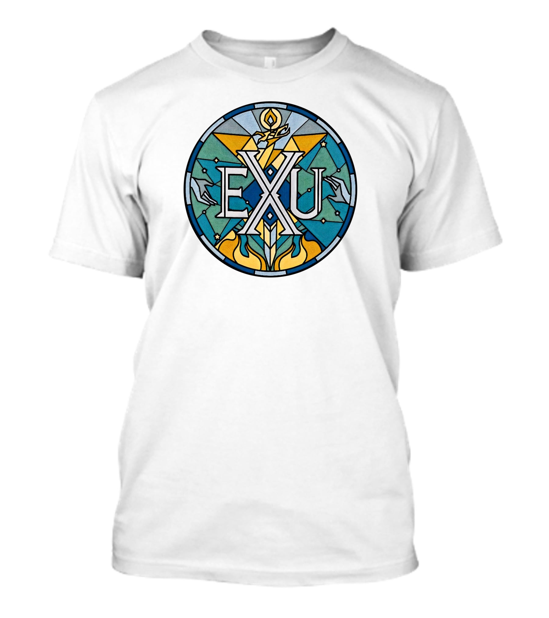 Exandria Unlimited Stained Glass Logo Critical Role Merch T-Shirt