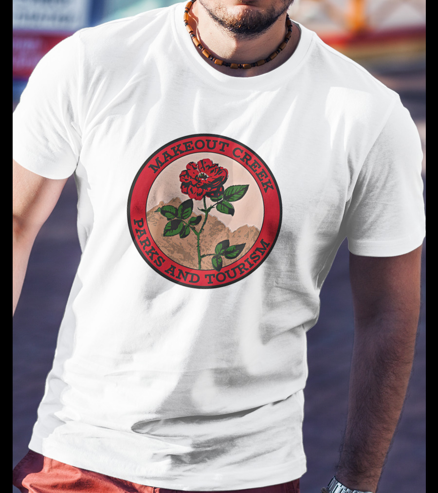 Mitski Merch Makeout Creek Parks And Tourism Rose Emblem T-Shirt
