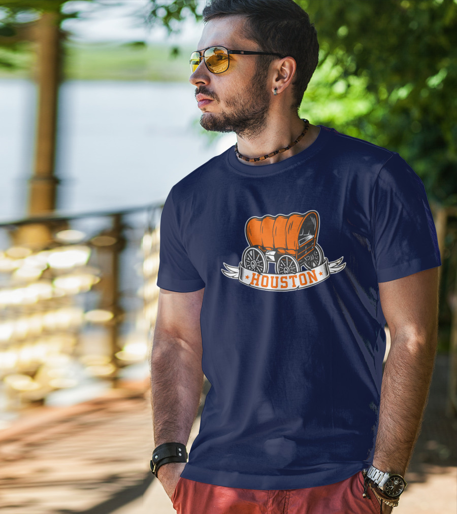 Houston Crush City Orange Wagon Ramshirts T-Shirt
