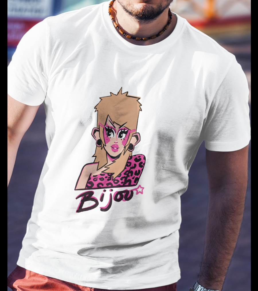 Bijou's Shop Let's Rock Retro Glam Rock T-Shirt