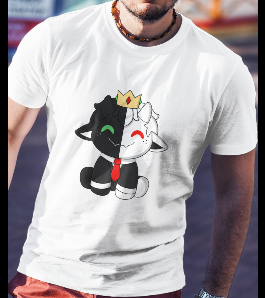 Baby Ranboo Plush With Crown And Tie T-Shirt