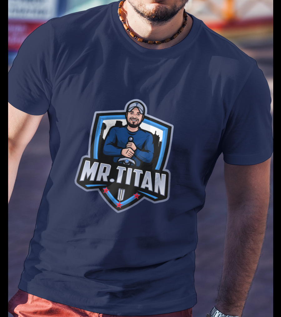 Mr Titan Baseball Shield Logo TeeKo Store T-Shirt