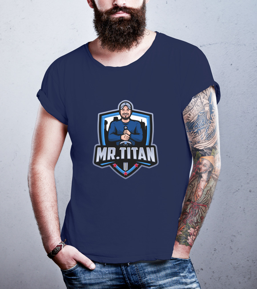 Mr Titan Baseball Shield Logo TeeKo Store T-Shirt