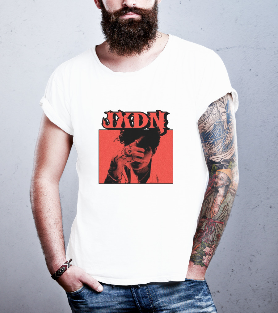 JXDN Photo Red Image With Hand Gesture T-Shirt