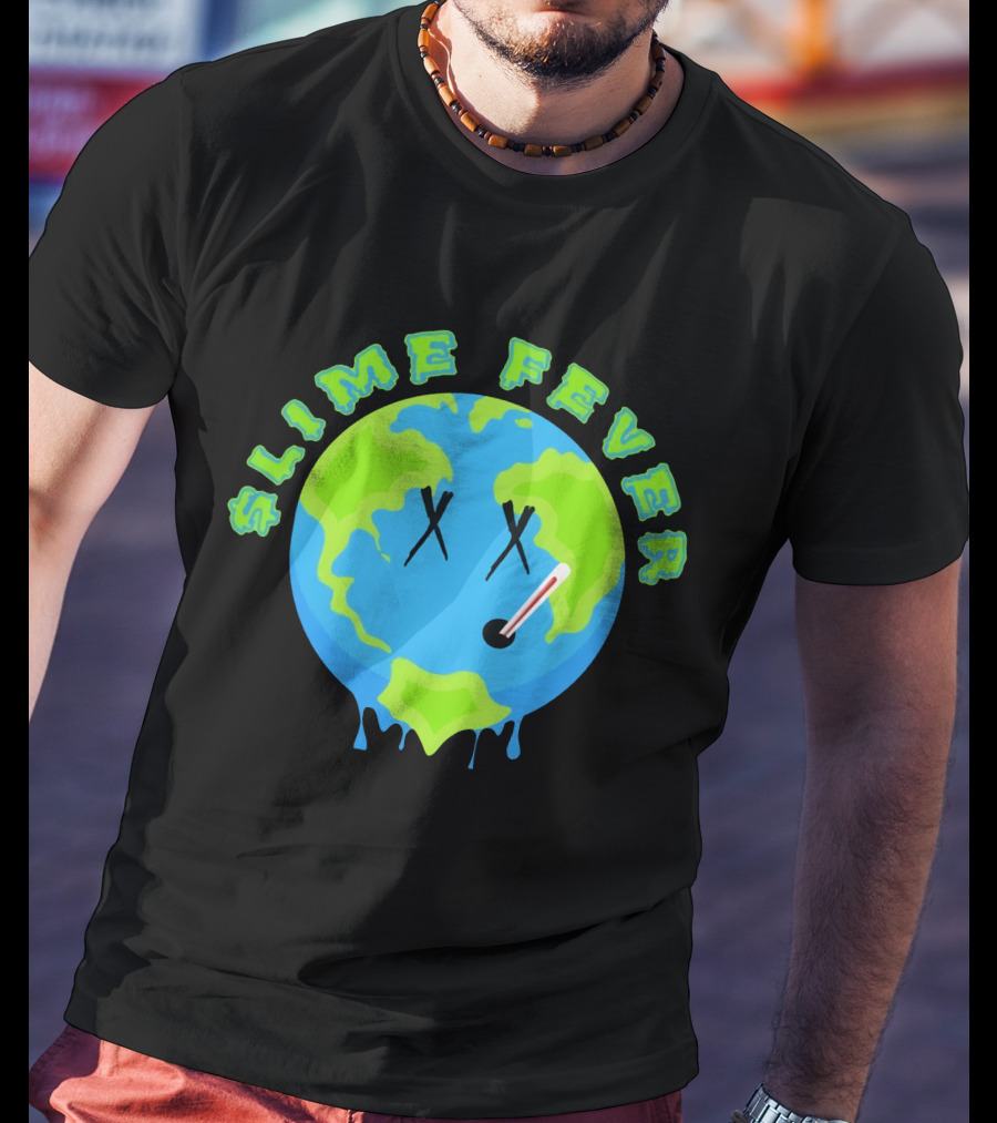 Slime Fever Earth Face Thermometer Design YNW Melly Merch Store T-Shirt