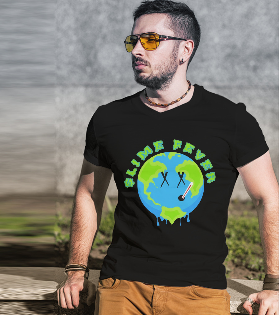 Slime Fever Earth Face Thermometer Design YNW Melly Merch Store T-Shirt