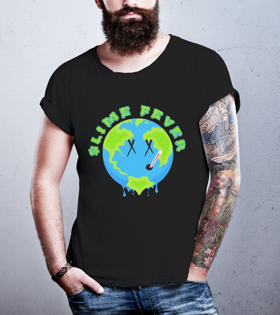 Slime Fever Earth Face Thermometer Design YNW Melly Merch Store T-Shirt