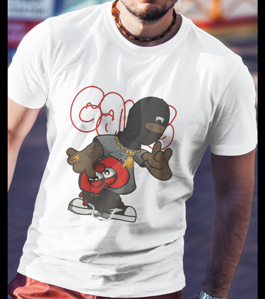 Glo Gang Character With Tattoo And Sneaker T-Shirt