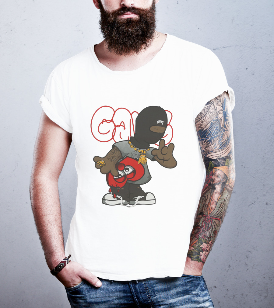 Glo Gang Character With Tattoo And Sneaker T-Shirt