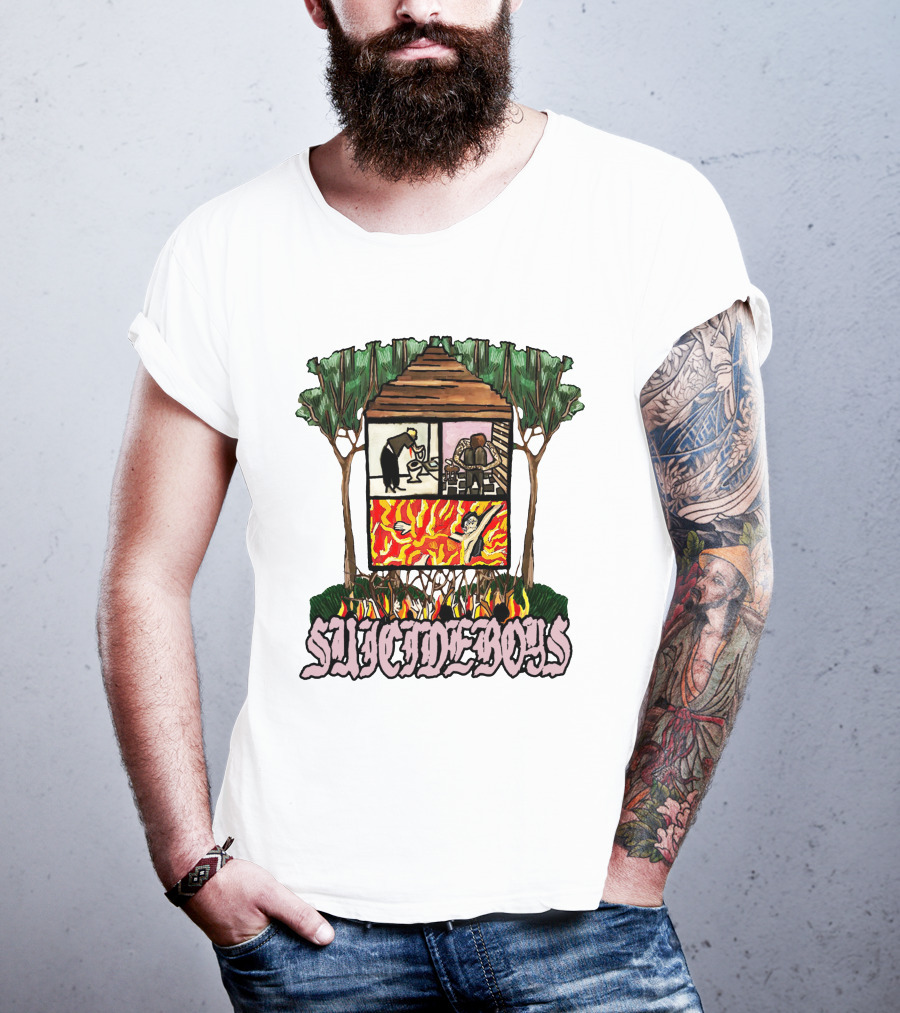 Suicideboys Fire And House Scene T-Shirt