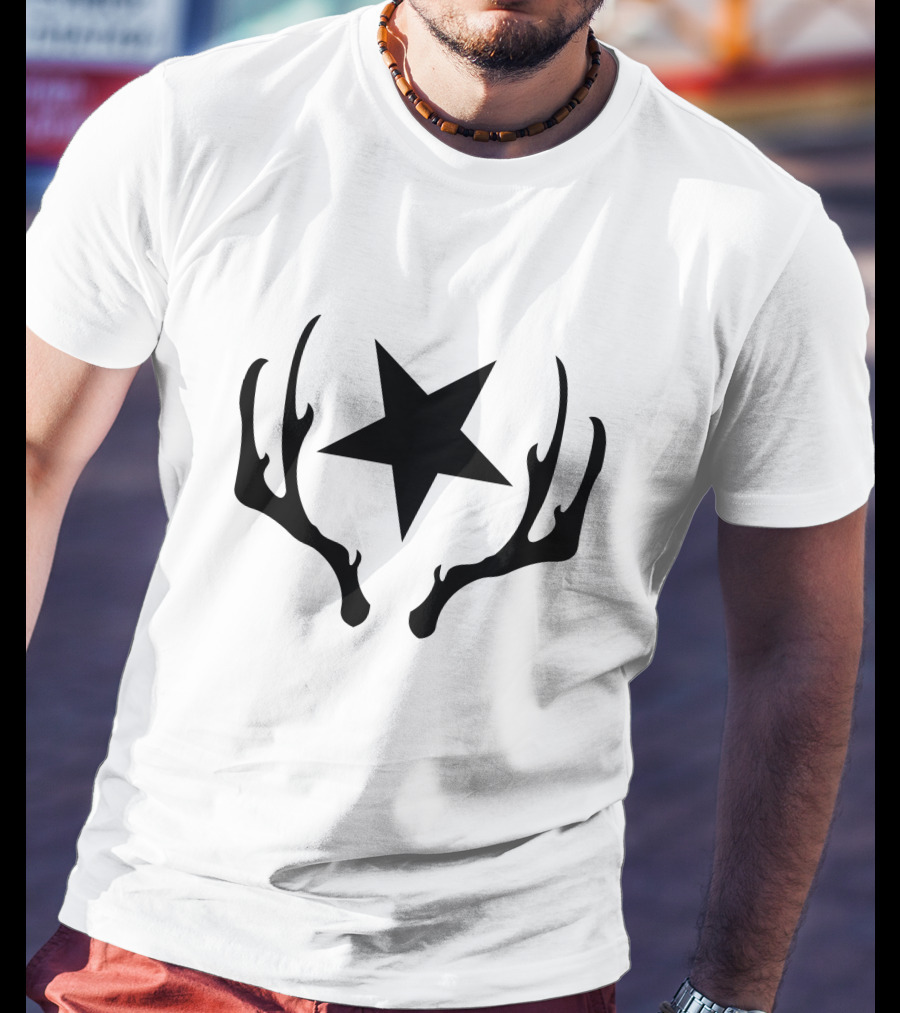 Disco Elysium Star Antlers Emblem T-Shirt