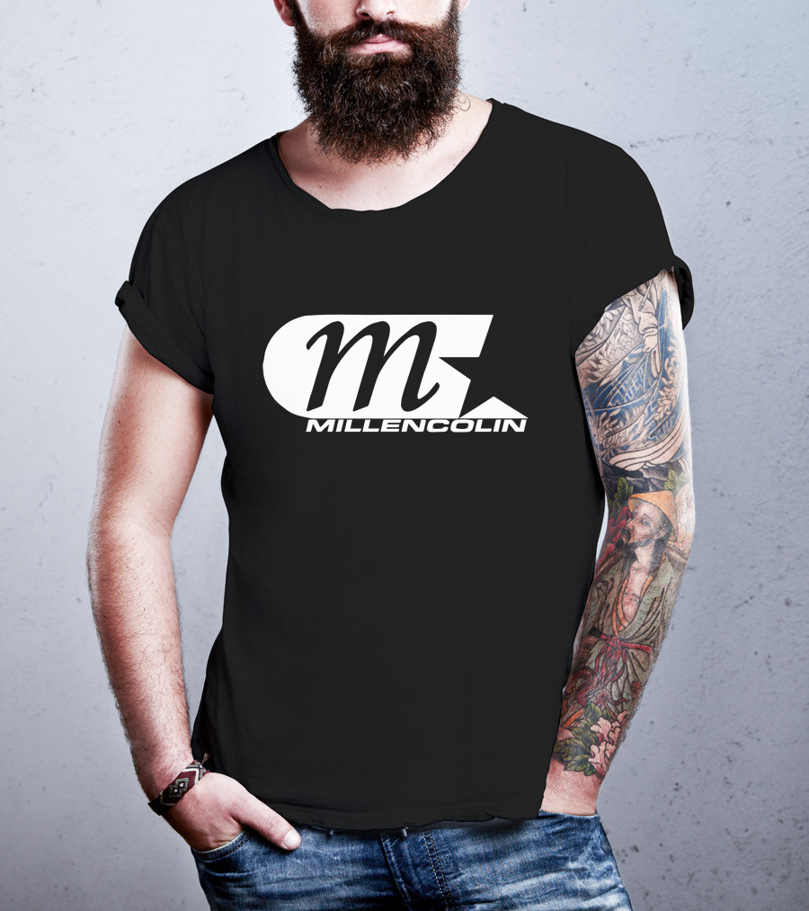 Millencolin M Star Logo Merch Black White Branding T-Shirt