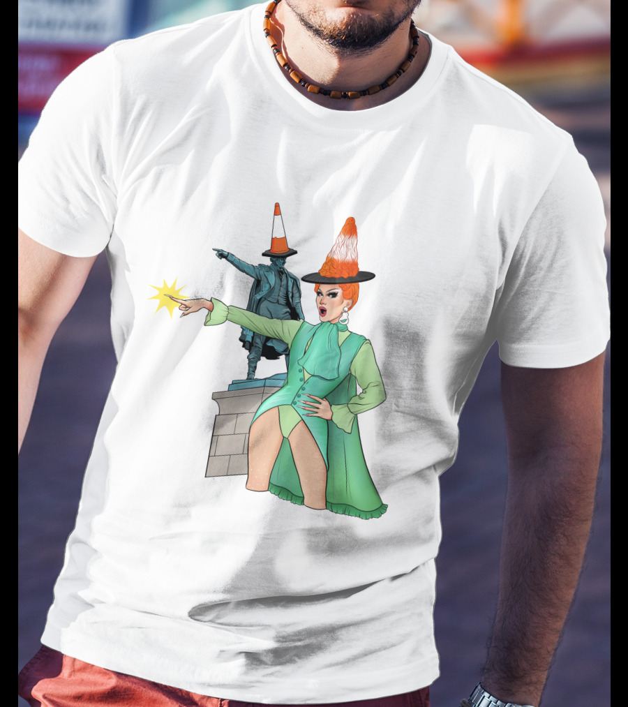River Medway Thomas Waghorn Statue Drag Costume Cone Hat Charm Jaimee Andrews T-Shirt