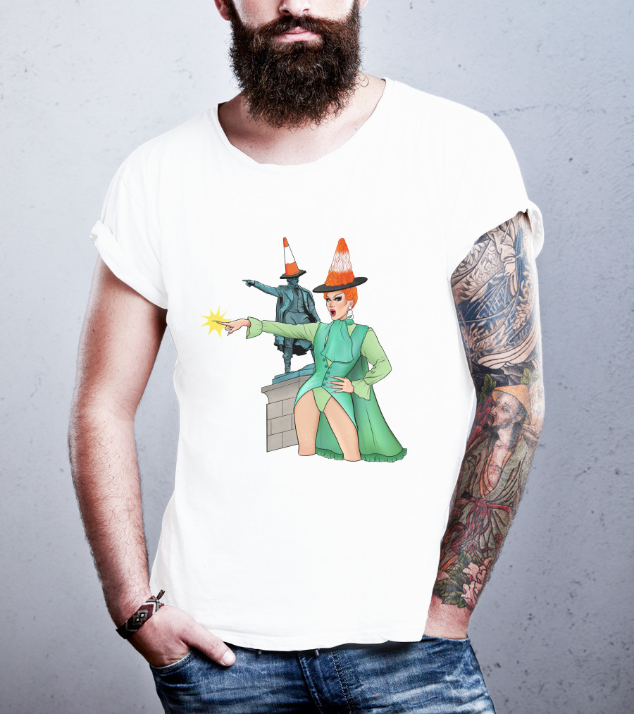 River Medway Thomas Waghorn Statue Drag Costume Cone Hat Charm Jaimee Andrews T-Shirt
