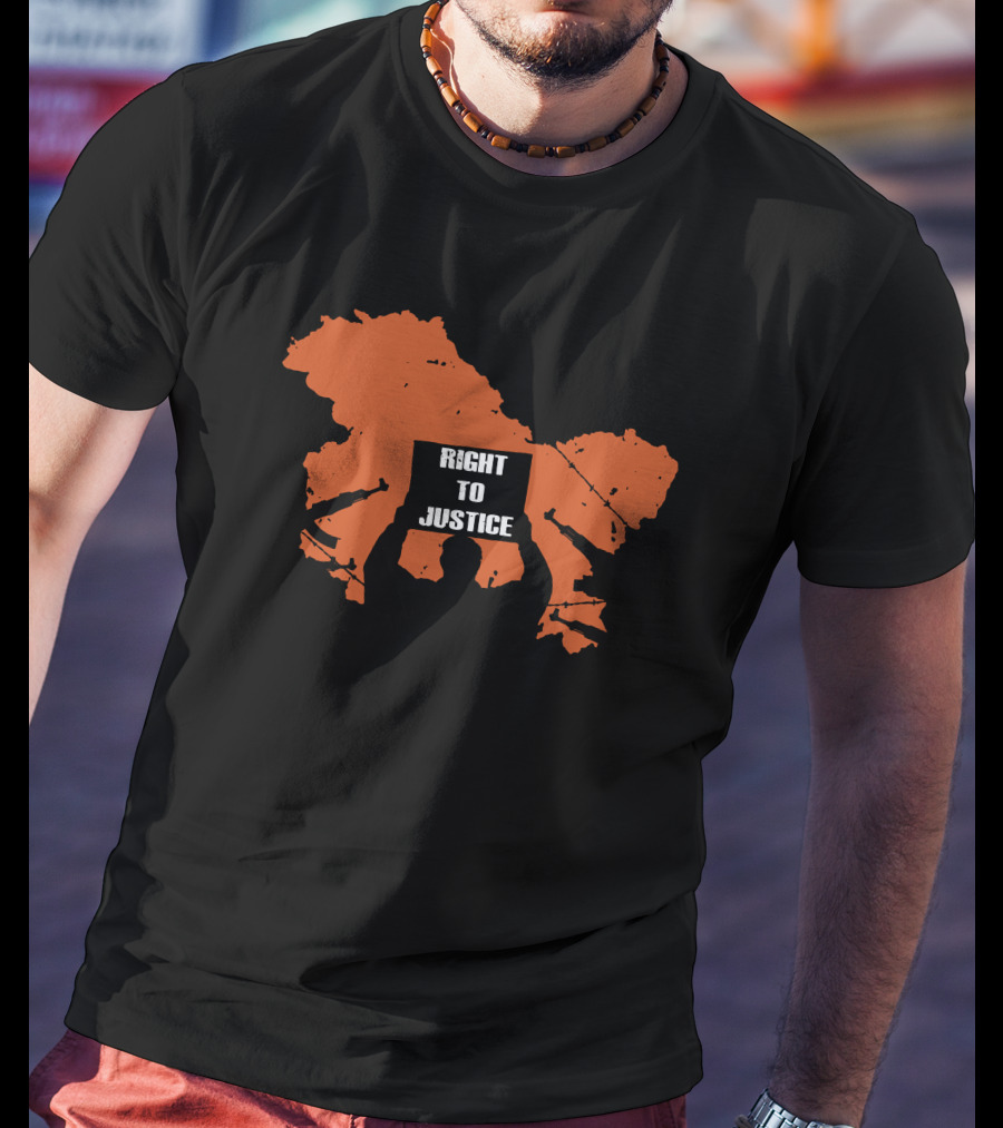 Genocide The Kashmir Files Right To Justice Map Protest Akshay Dhanak T-Shirt