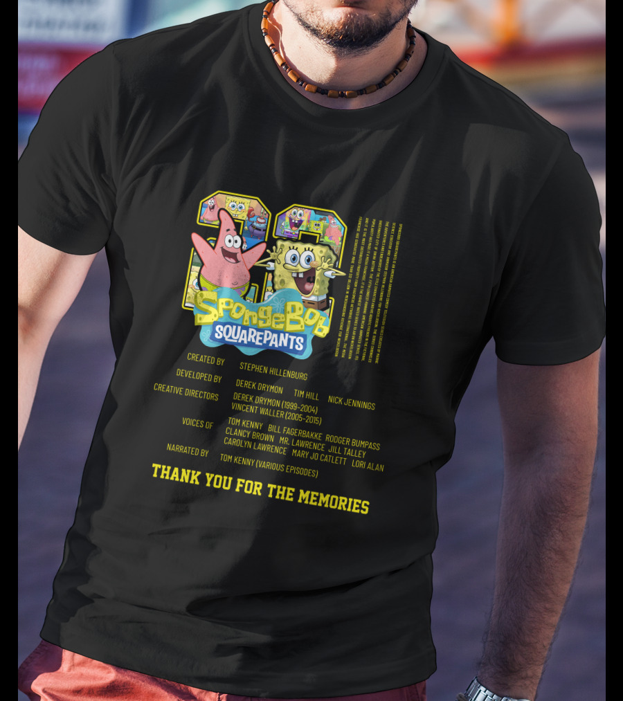 SpongeBob SquarePants Thank You For The Memories 1999-2015 Steven Hillenburg T-Shirt
