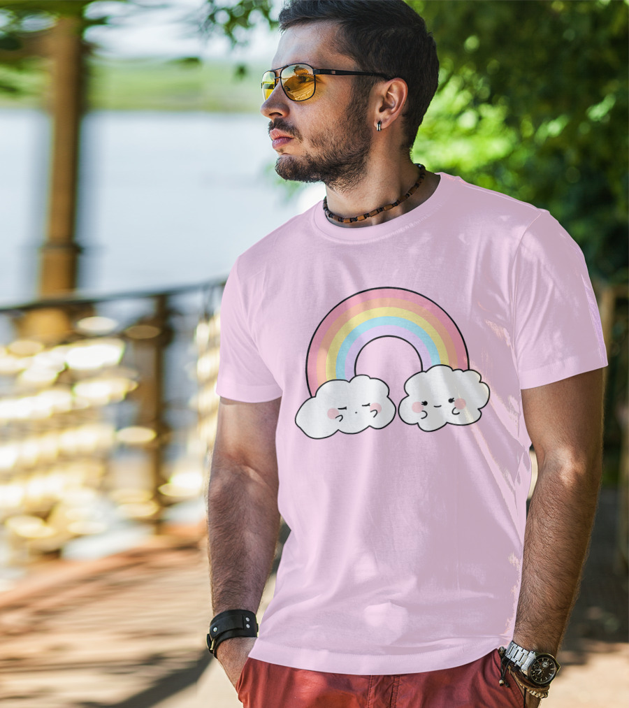 It's Akeila Merch Pastel Rainbow With Clouds T-Shirt