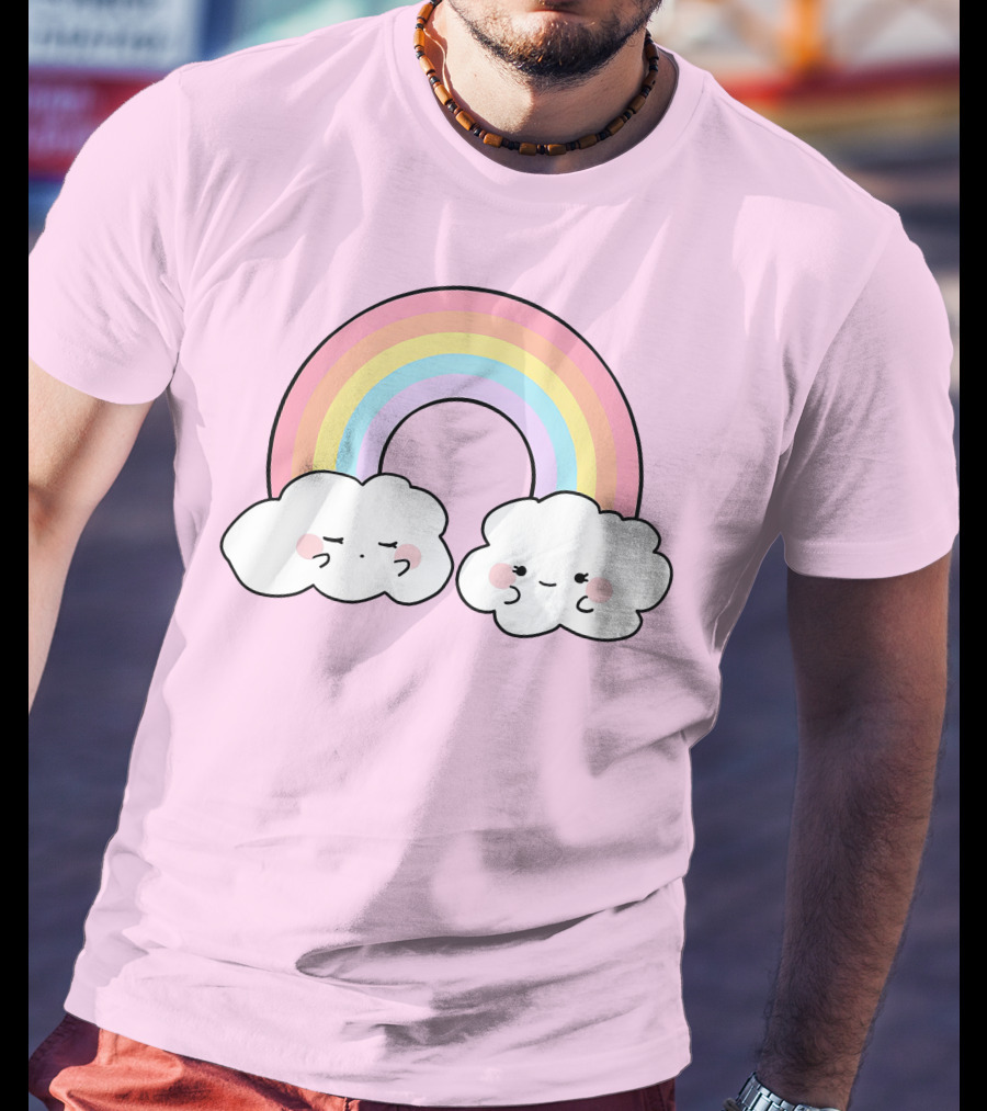 It's Akeila Merch Pastel Rainbow With Clouds T-Shirt