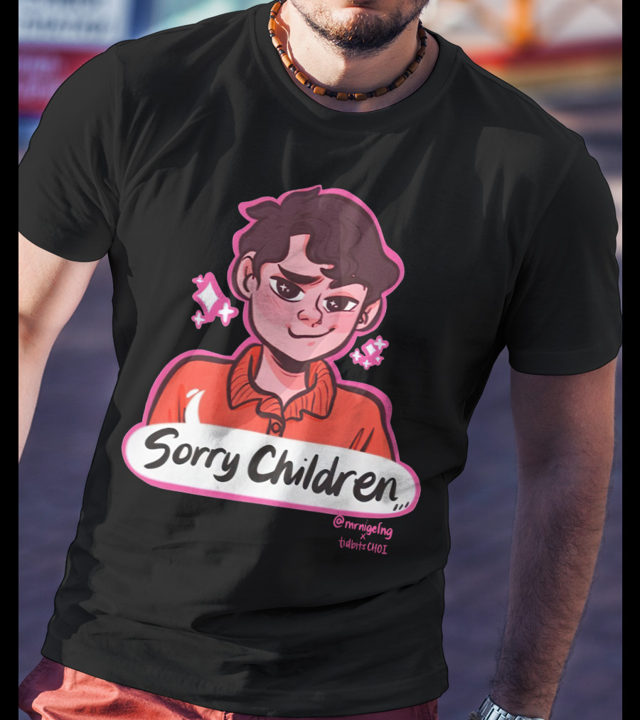 Sorry Children Uncle Roger Merch By MrNigelNG X TidbitsCHOI T-Shirt
