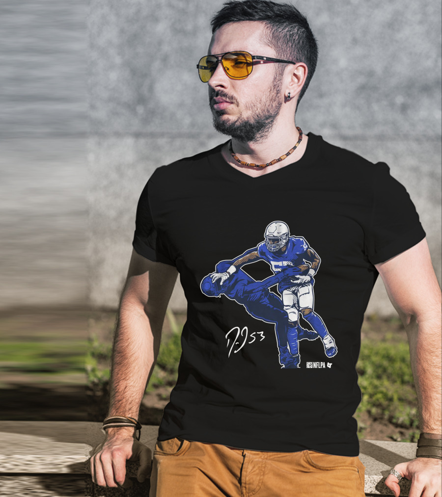 Darius Leonard NFLPA Stiff Arm 53 Sports T-Shirt