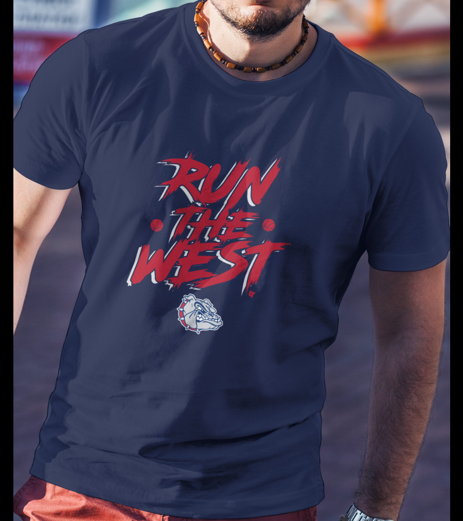 Gonzaga Run The West Bulldogs Basketball T-Shirt