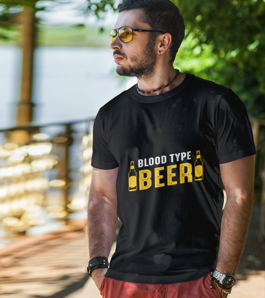Blood Type Beer Bottles T-Shirt