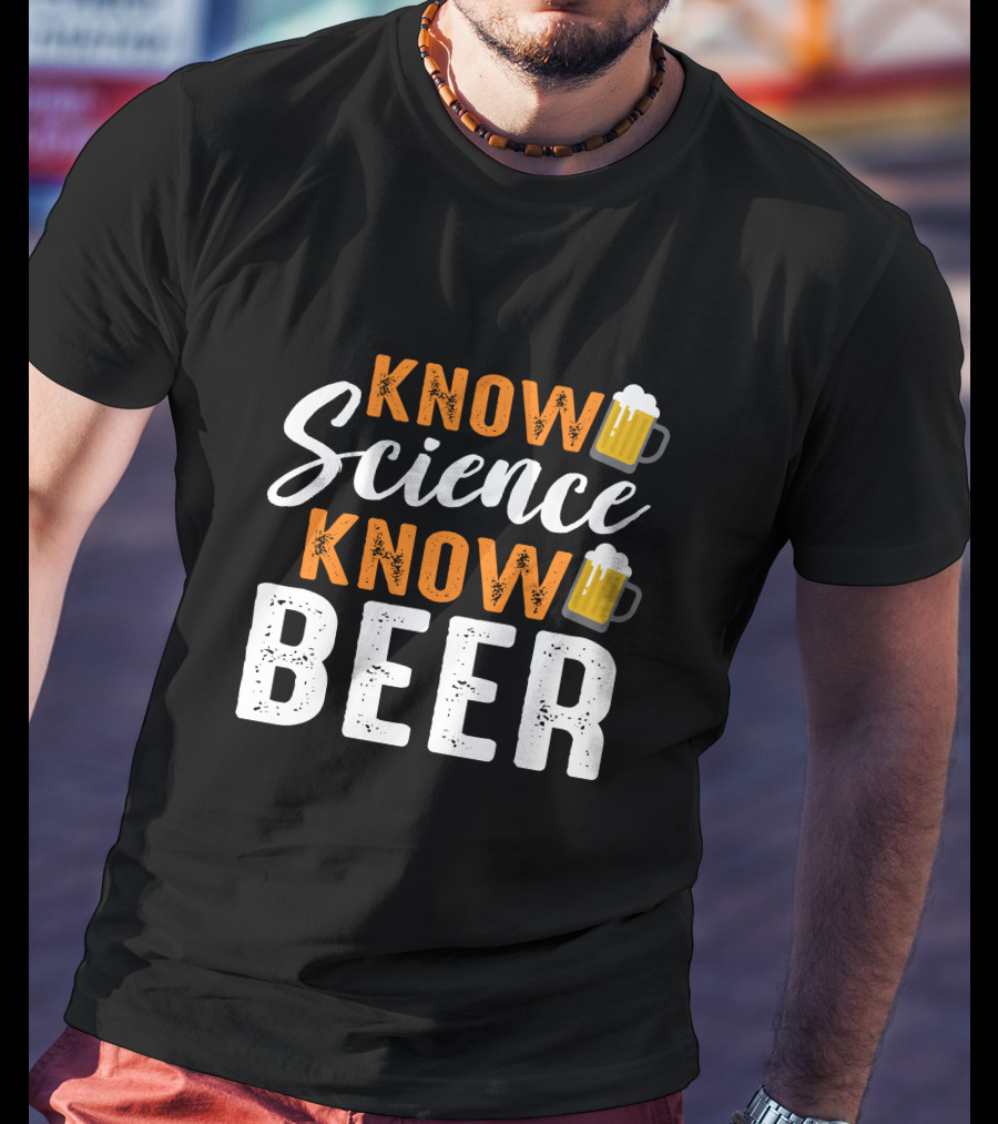 KNOW Science Know Beer Beer Mug Icons T-Shirt