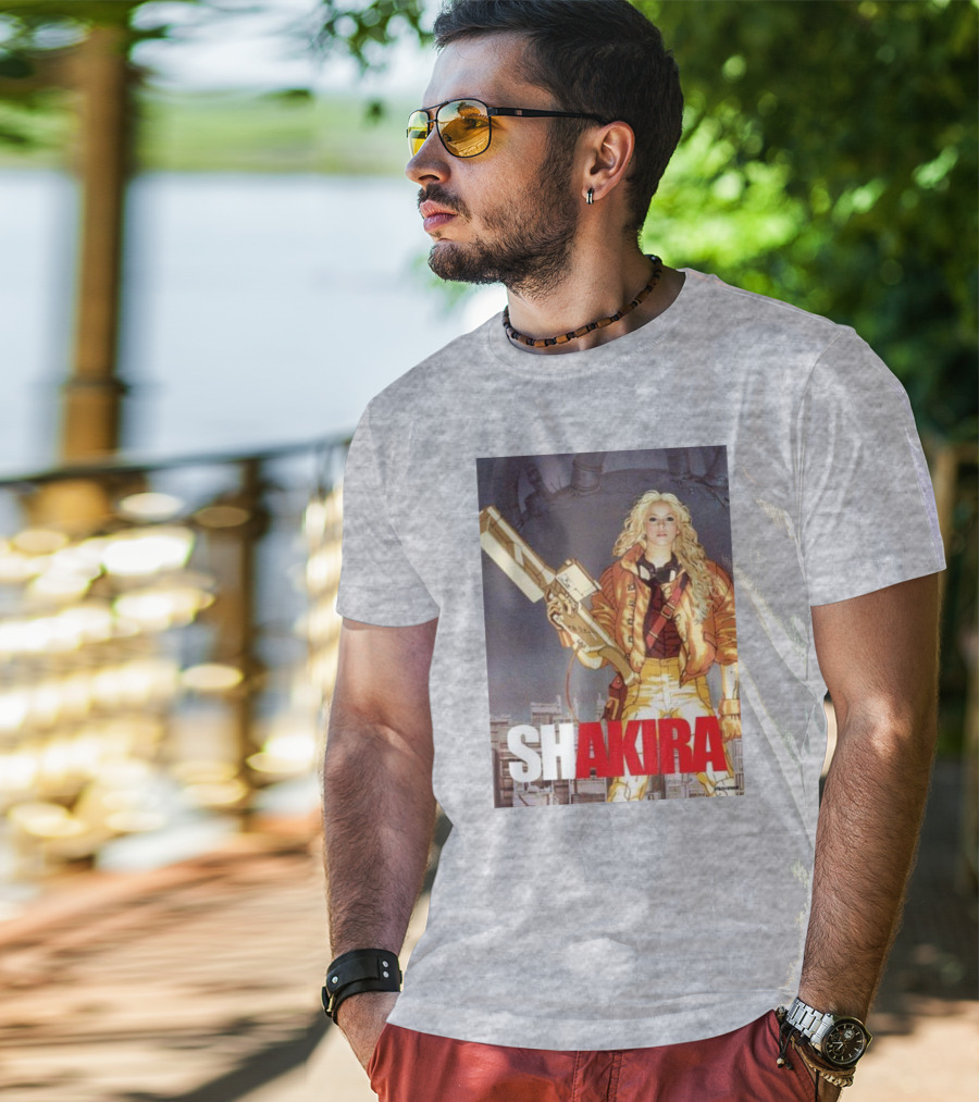SHAKIRA AKIRA Manga Fusion With Bold Heroic T-Shirt