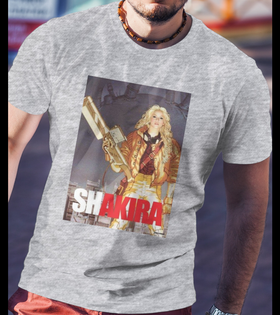 SHAKIRA AKIRA Manga Fusion With Bold Heroic T-Shirt
