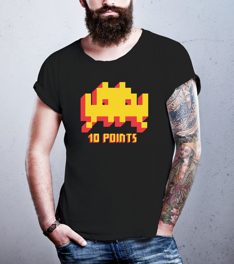 Space Invaders 10 Points Classic Arcade T-Shirt
