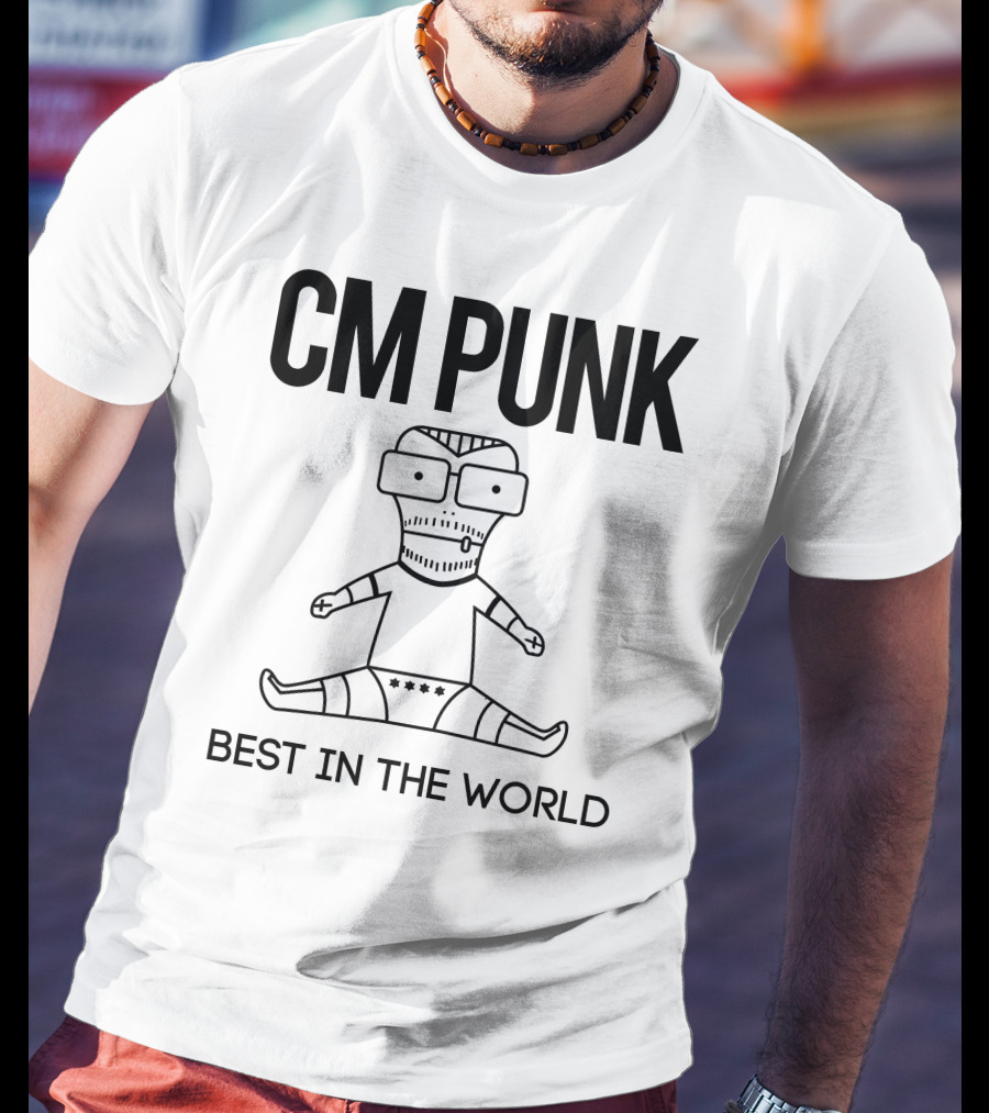 CM Punk Best In The World Little Cartoon Wrestler T-Shirt