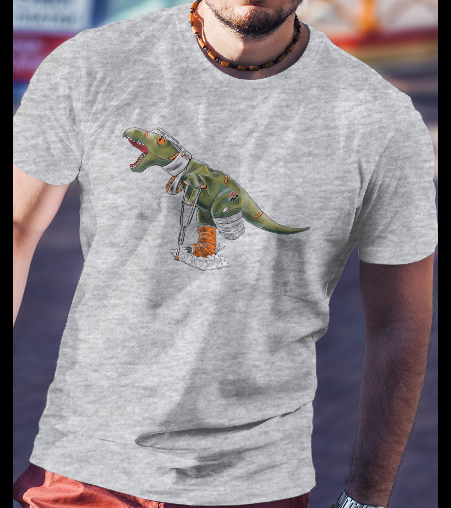How Ridiculous Merch Injured Rexy Navy T-Shirt