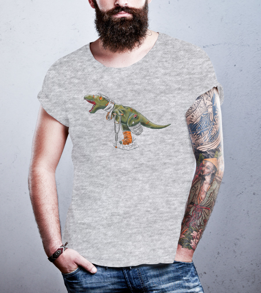 How Ridiculous Merch Injured Rexy Navy T-Shirt
