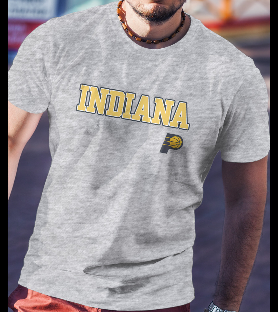 Indiana Pacers P Logo Basketball Team T-Shirt