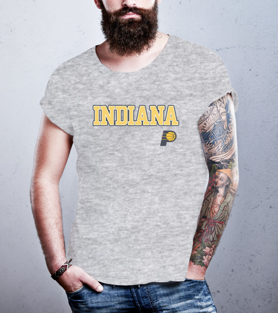 Indiana Pacers P Logo Basketball Team T-Shirt